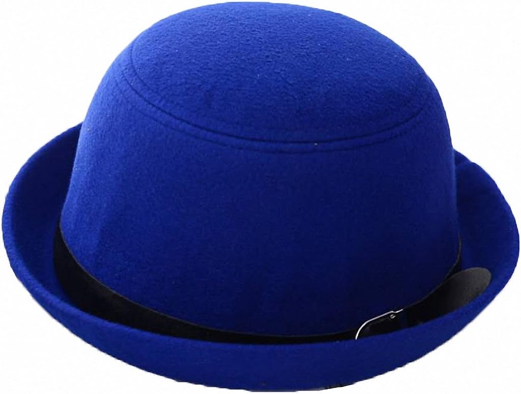 Ulalaza Chapeau Cloche Fedora En Feutre Pour Femmes - Style Vintage Élégant Avec Sangle Ajustable