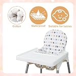 for IKEA High Chair Cushion, High Chair Pad for IKEA Antilop Highchair, Cotton Non-Slip, Soft, Baby Sitting More Comfortable (colorful stars)