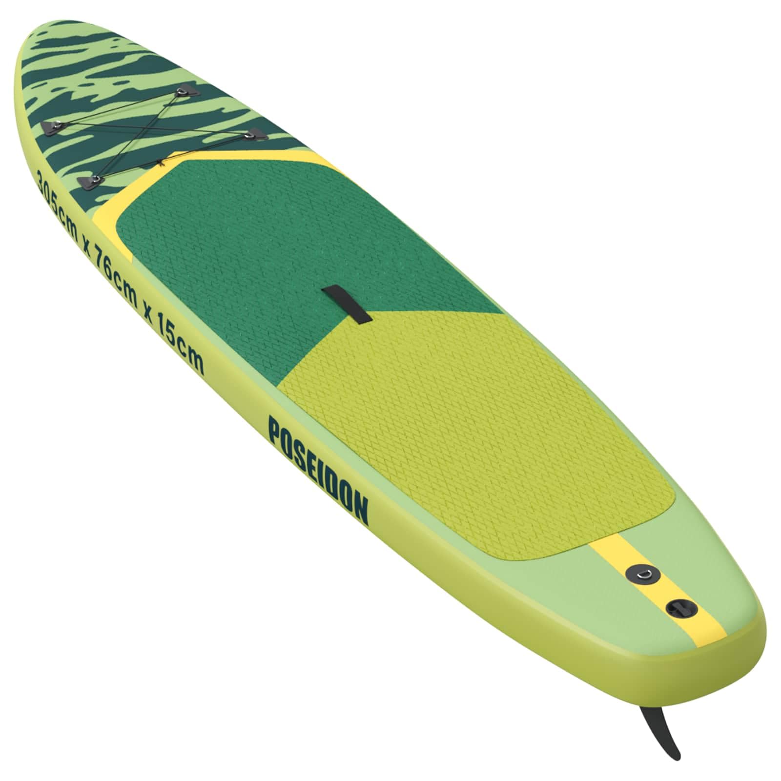 Nadmuchiwana deska do wiosłowania Stand Up Paddle Board z PCW z torbą i akcesoriami do wiosłowania, sportów wodnych, fitnessu, jogi, wędkowania nad jeziorem, rzeką i morzem