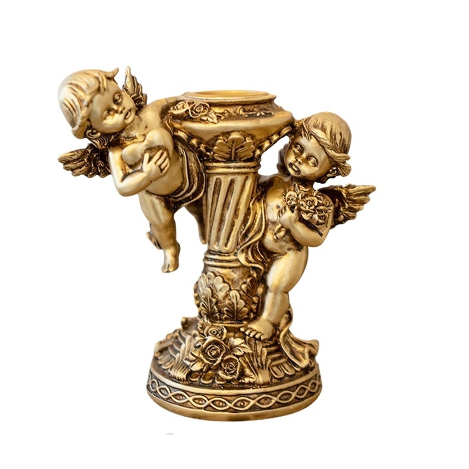 Metal Candle Holder Candle Holder Golden Crafts Candlestick Desktop Ornaments Home Decoration(Color 8)