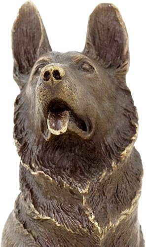 Miniatura 5 de Kunst & Ambiente - Escultura de perro pastor alemán - Figura de animal - Miniatura de bronce - Milo firmado - Altura 6.3 in - Idea de regalo -