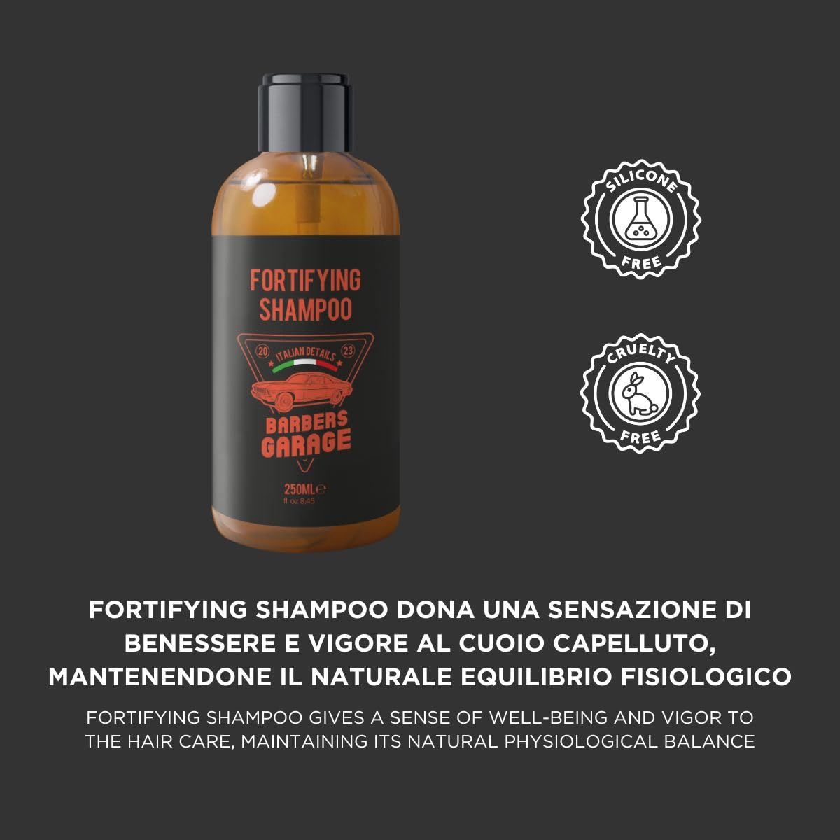 Barbers Garage, Energising Hair Growth Shampoo with Vegan Natural Extracts of Thyme, Rosemary, Eucalyptus and Sage - Image 2