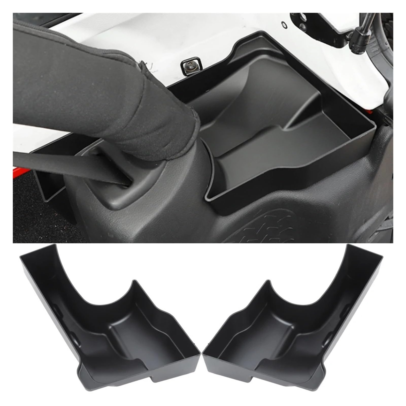 Lhdktee Cargo Cover Car Rear Trunk Storage Box Organizer Tray For Jeep For Wrangler JK 2-4 Doors 2011-2017 Stowing Tidying Auto Interior Rear Trunk Parcel Shelf