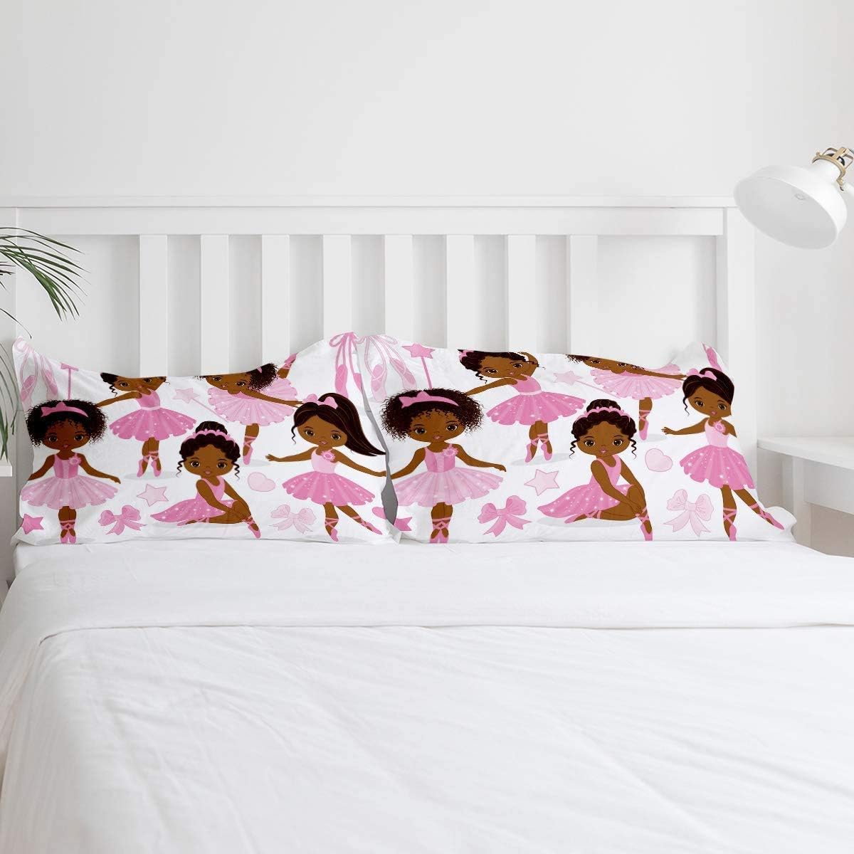 Hottest Sale Bedding Duvet Cover 3 Piece Set for Kids/Boys/Girls Full Size Cute Girl Ballerina Dancer Gymnastic Pattern Ultra Soft Comforter Cover Quilts Set 1 Duvet Cover with Zipper Closure and 2 Pillow Shams