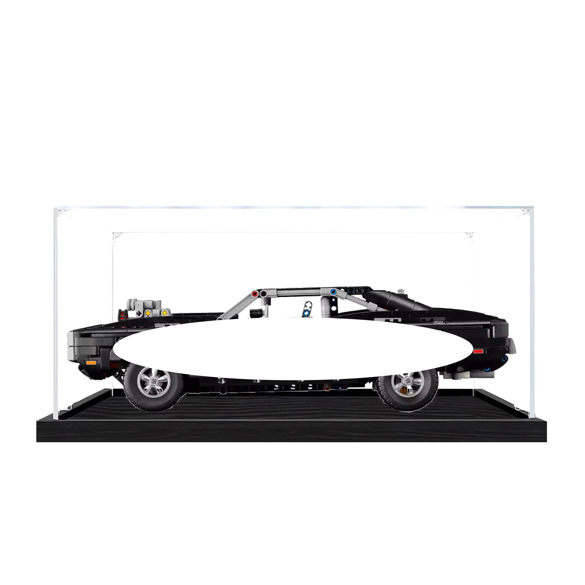 Clear Acrylic Showcase Box, Fits for for Le-go 42231 Sets (Black 2mm)