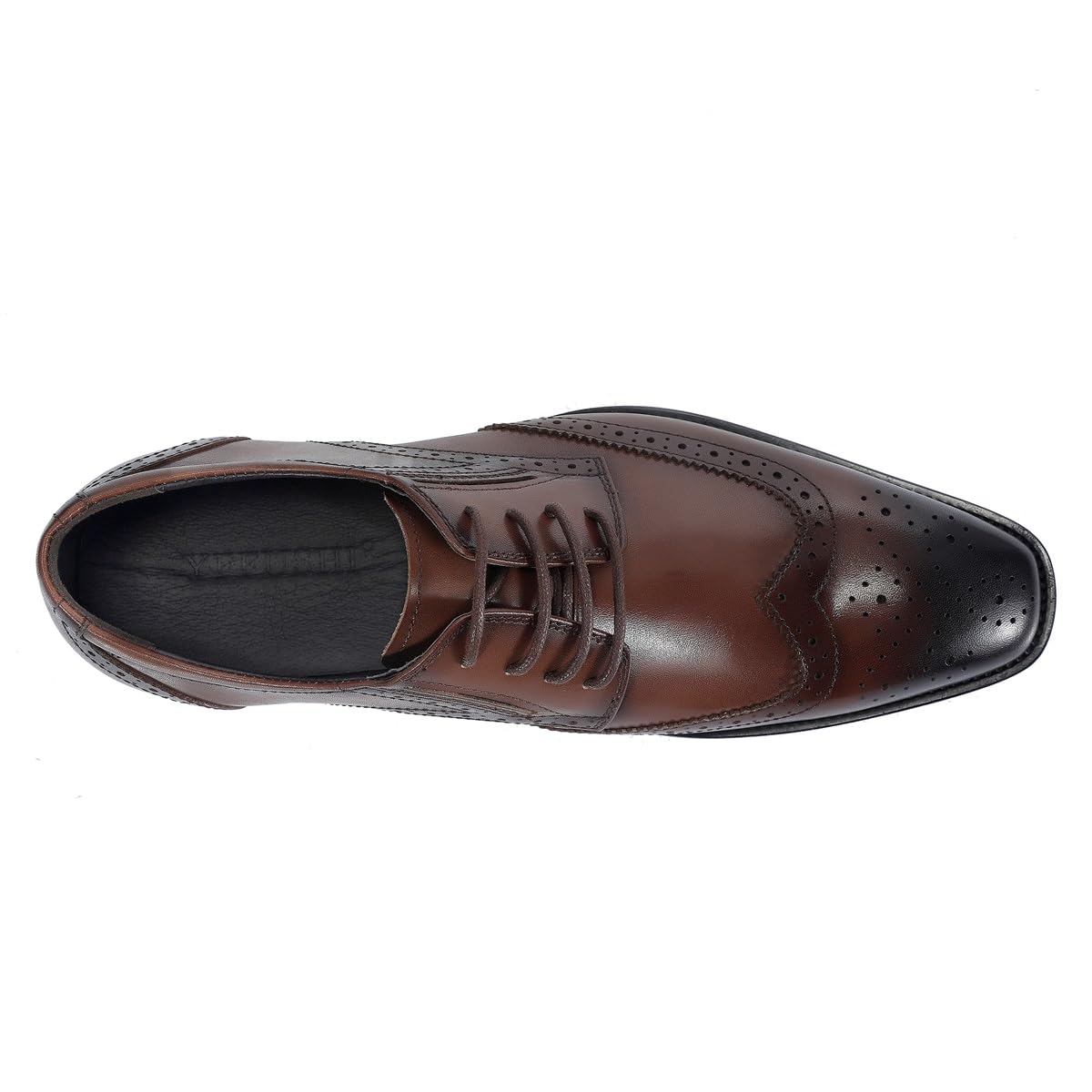 YFFUSHI Herren Anzugschuhe Leder Oxford Brogue Business Schnürschuh | Formell Hochzeit, Elegante, Rindsleder, Spitze, Echtleder, Schnürderby, Klassische, Moderne, Büro