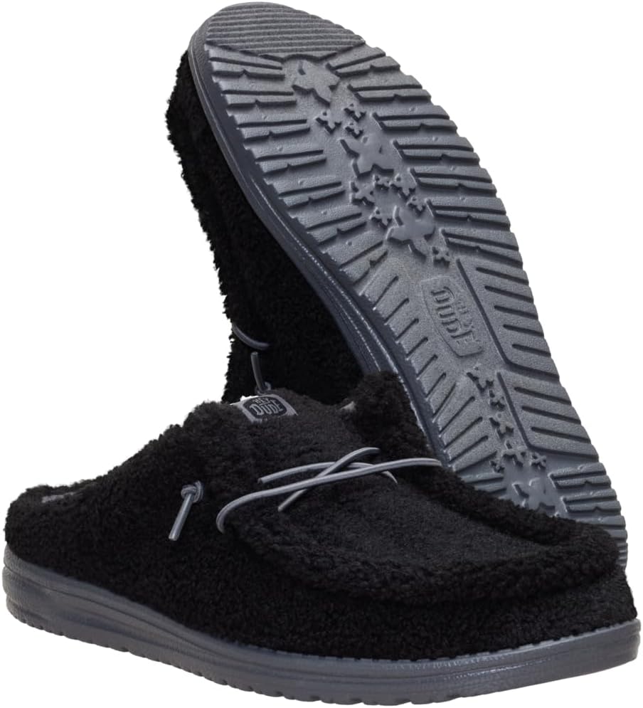HEYDUDE Men's Wally Slip Sherpa Slip-On Mules | Lightweight Comfortable Shoes for Travel & Casual Wear - Image 6