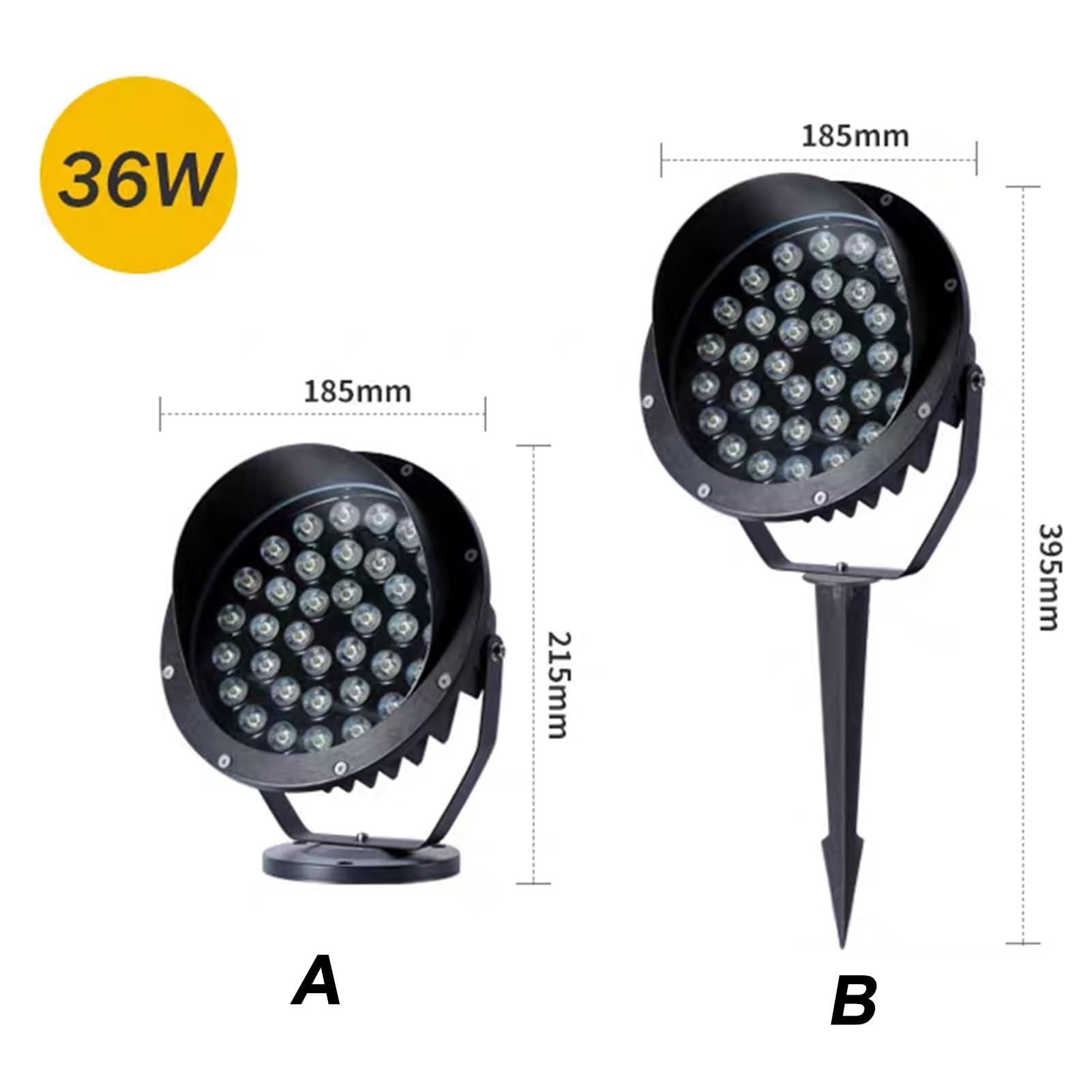 Luces De Paisaje - Focos Para Exteriores, Foco LED Para Árboles De 220 V CA, Foco Ascendente Para Árboles De Exterior IP65, Para La Iluminación De Villas, Jardines(Green,A-36W)