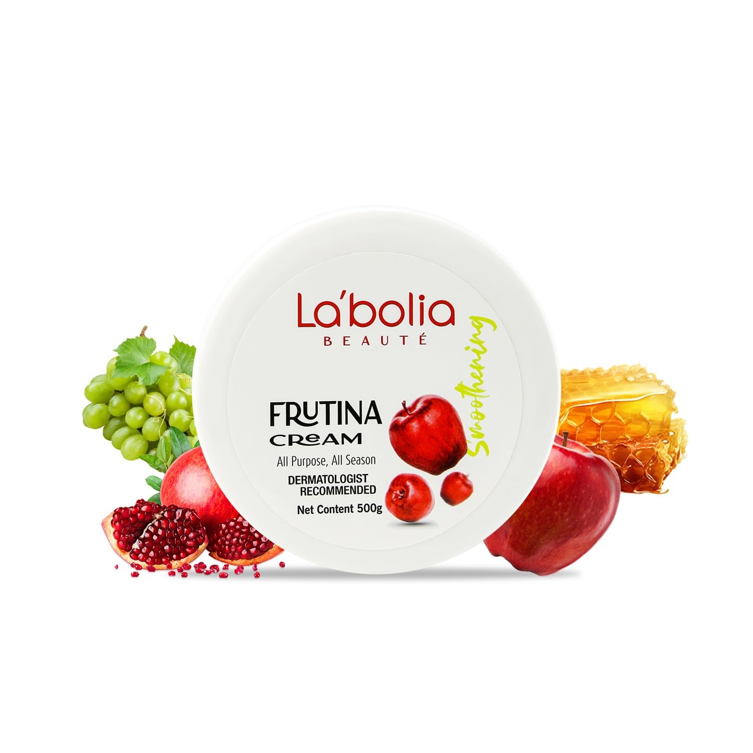 Labolia Beaute Frutina Fruit Cream for Soft, Nourished, Healthy & Shining Skin | All Purpose, All Season | Dermatologist Recommended (500gm)