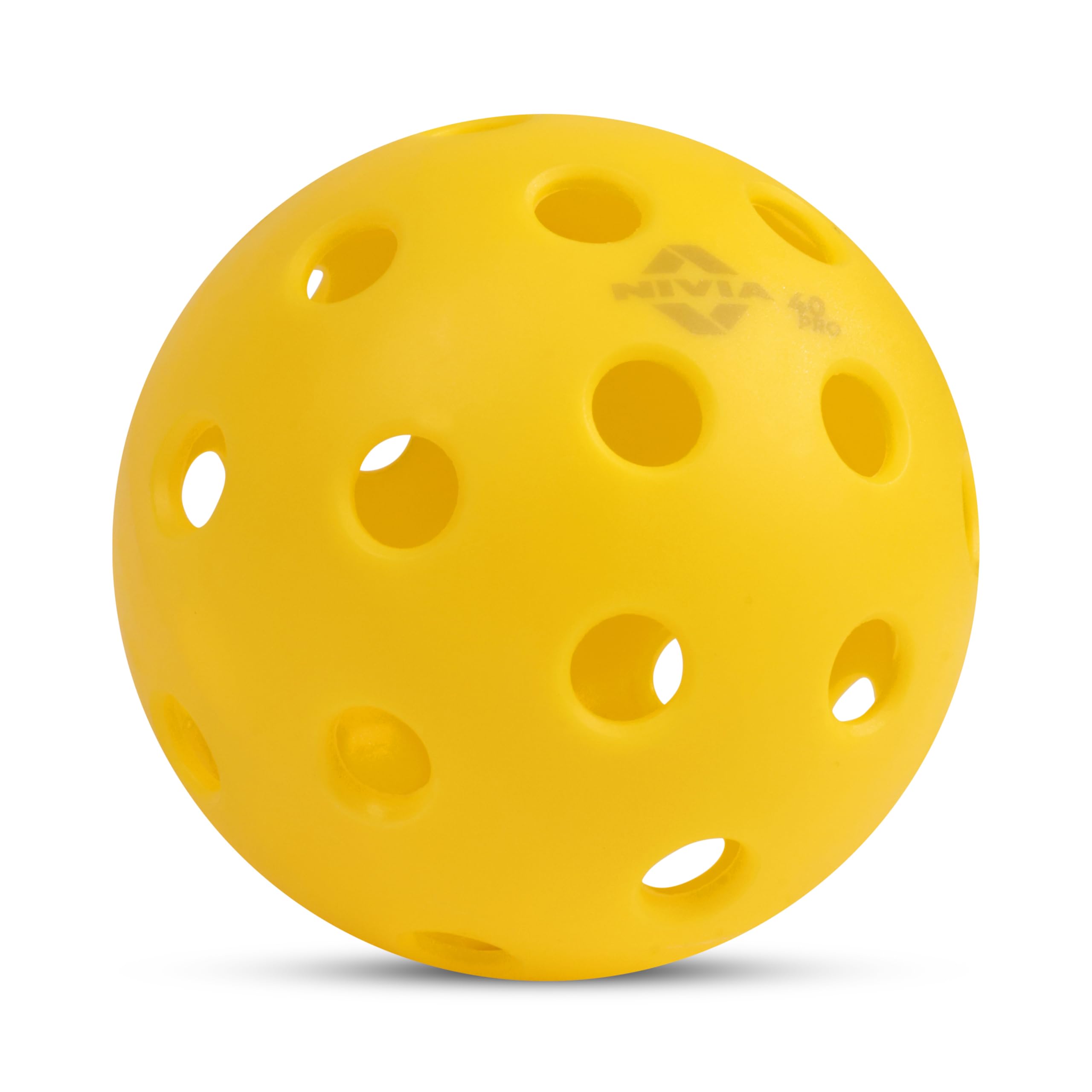 Nivia Pickleball 40 Pro Outdoor Ball (Pack of 3), Pickleball Balls for Outdoor Play, 40 Precise Holes, Active Bounce, Durable (Yellow) 4