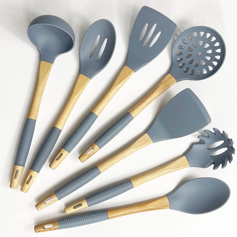 Spatule ensemble ustensiles de cuisine pour stopper les rayures sur le antiadhésif