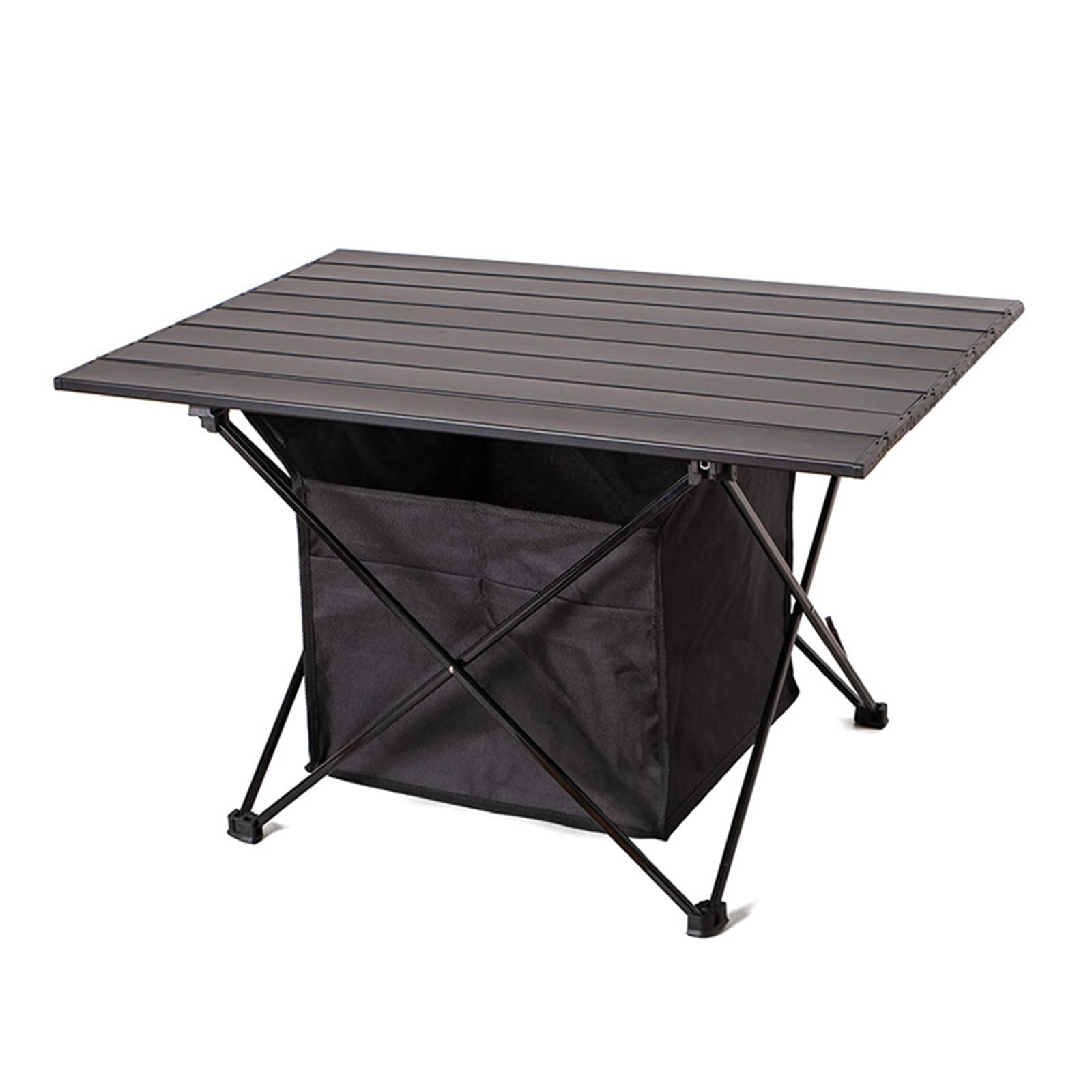 Table de camping portable pliante pour corriger le manque d'espace de rangement