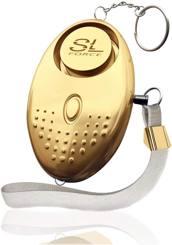 Personal Alarm Siren Song - 130dB Safesound Personal Alarm Keychain with LED Light, Emergency Self Defense for Women , Kids & Elderly. Security Safe Sound Rape Whistle Safety Siren Alarms by SLFORCE
