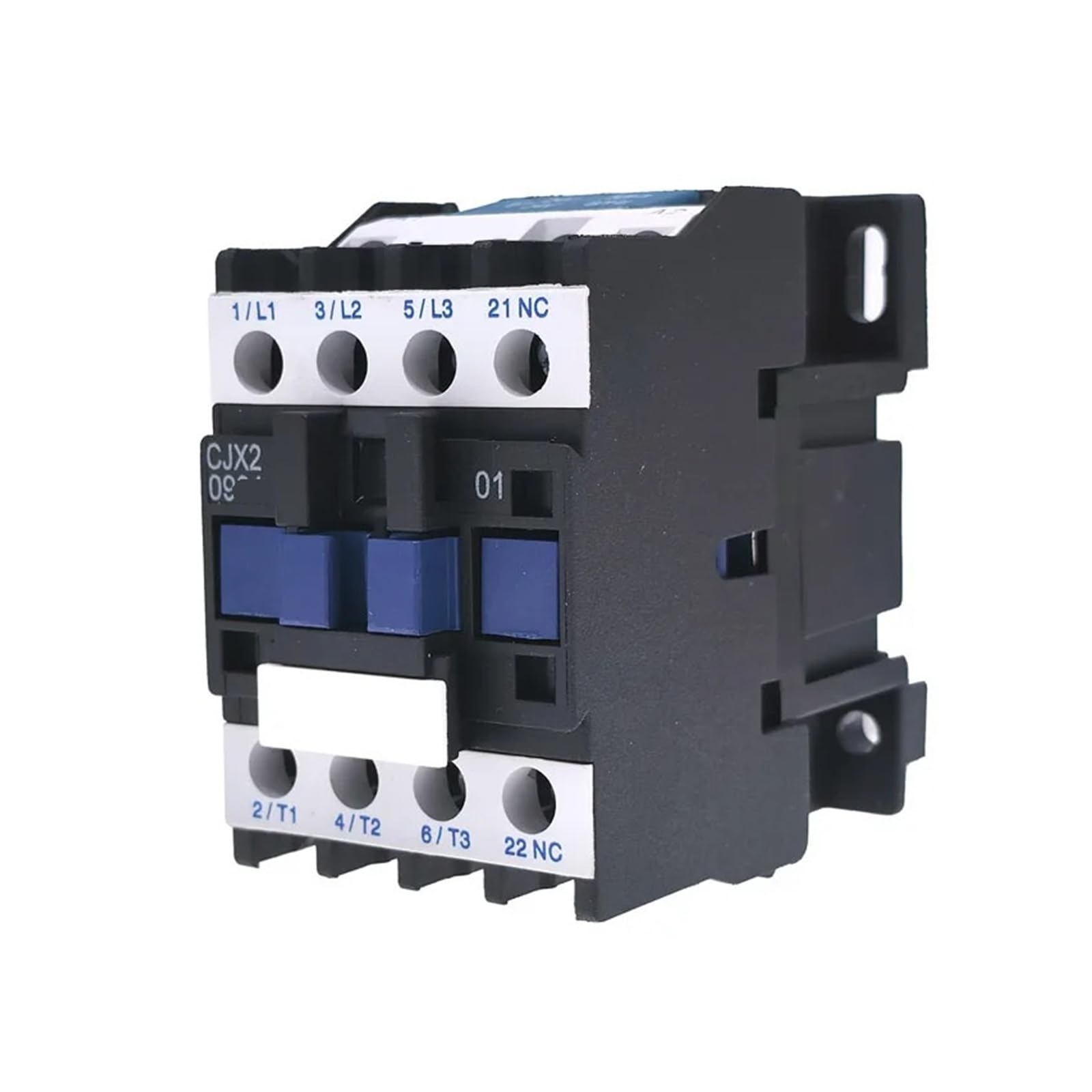 Contacteur CA 220V CJX2-0901 bobine triphasé rail DIN miniature