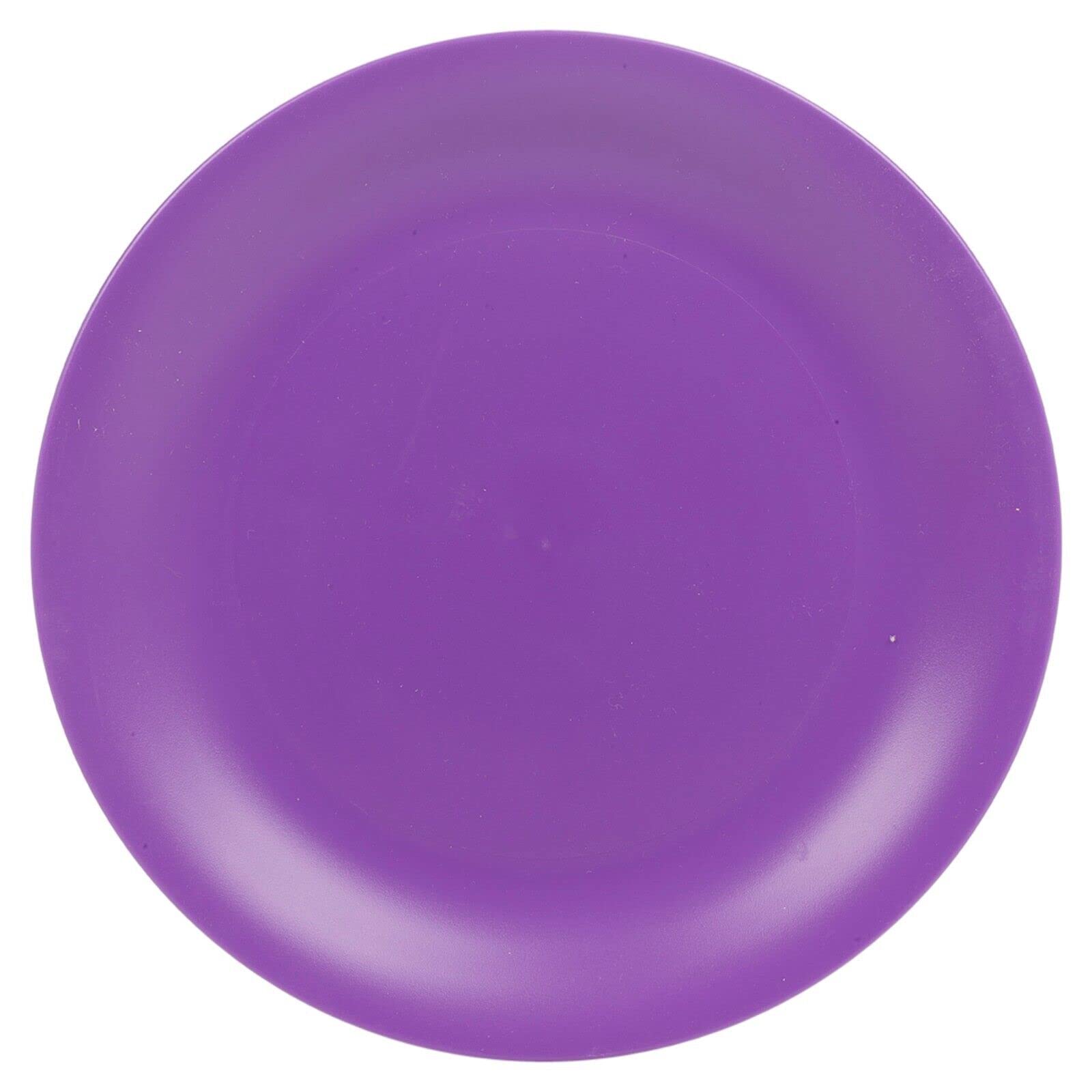 URBN-CHEF 6 Pcs Unbreakable Reusable Coloured Plastic Dinner Plates Kids Party Tableware (Purple)