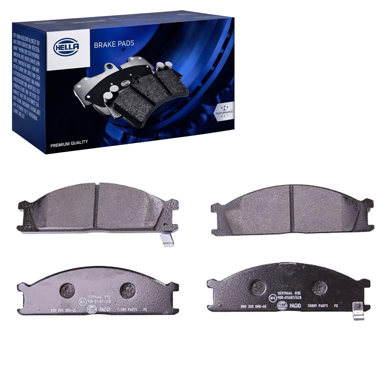 Plaquettes de frein HELLA avec témoin éviter l'usure des disques NISSAN - 6