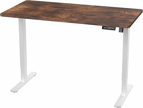 Vista 192 de VIVO DESK-KIT-1W6G - Escritorio eléctrico de pie de 60 x 24 pulgadas, ajuste de altura de memoria, serie 1B, parte superior de nogal oscuro de una