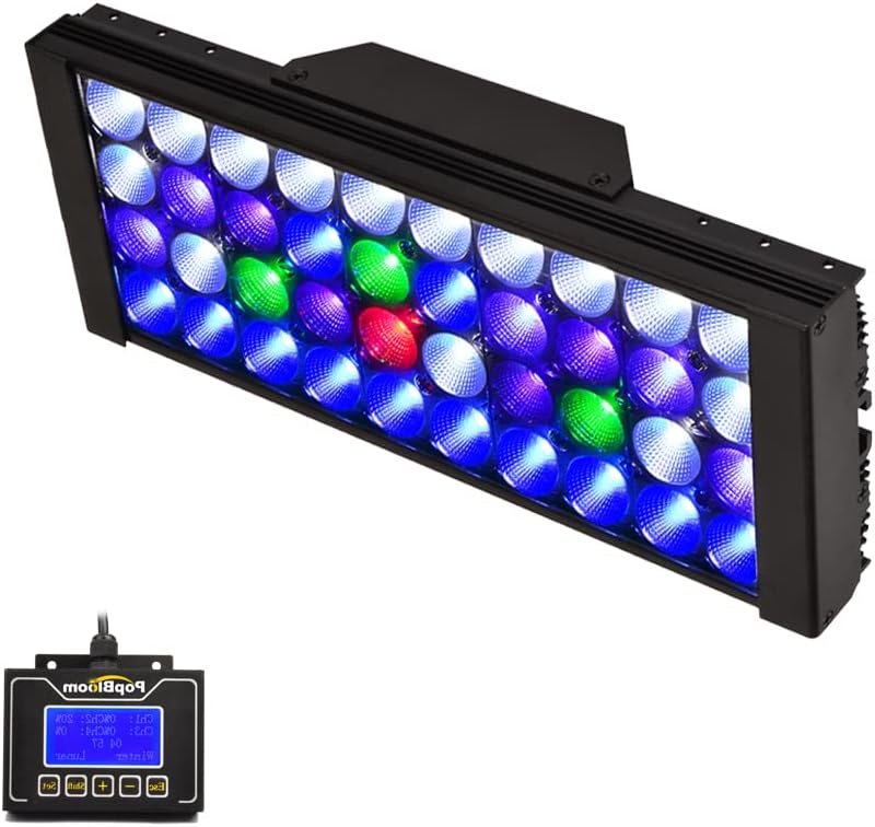 PopBloom T30 Marine LED Aquarium Lighting Full Spectrum for