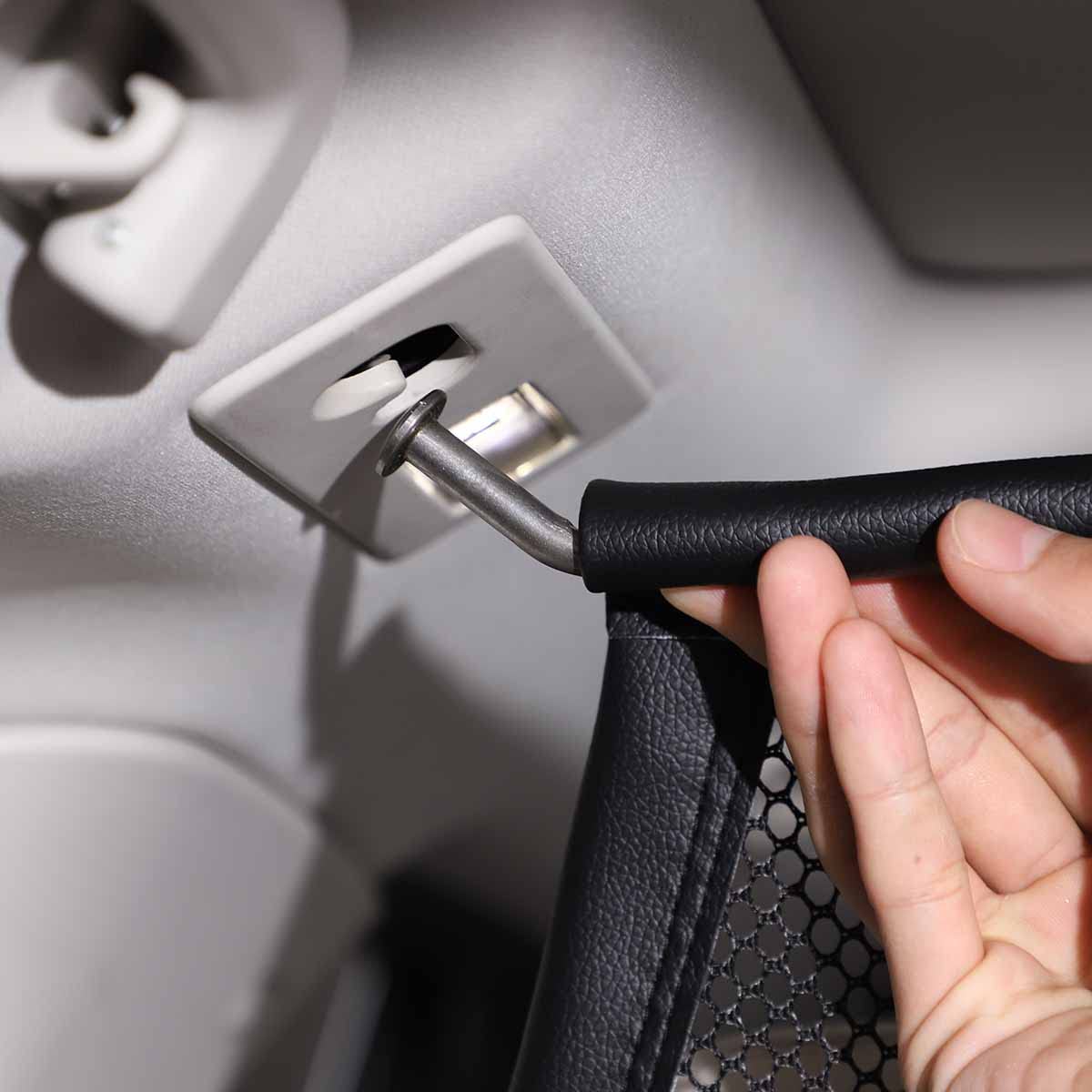 Barrera de perro para la barrera de seguridad del animal doméstico del coche, cerca ajustable de la red de la separación del animal doméstico para LR Discovery 5 LR5 L462 2017-2022