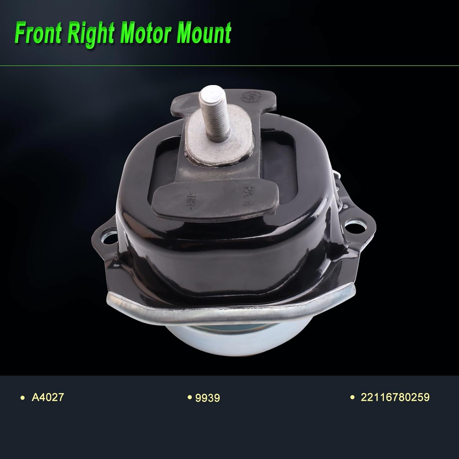 Engine Motor Mount Compatible with 2007-2018 X5 3.0L L6/4.4L V8 Turbocharged/4.8L V8 2009-2018 X6 3.0L L6/4.4L V8/4.4L V8 Electric/Gas Turbocharged?Replace for A4027 9939 A4079 9913