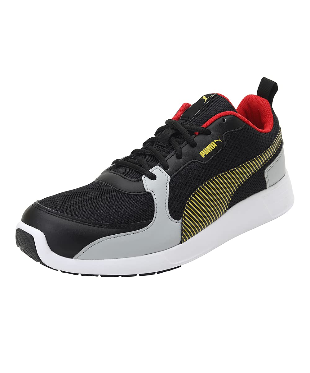 Puma Mens Fire Run Quarry-High Risk Red Black-Dandelion Walking Shoe-11 Kids UK (38061403) (B08QL6YDT4) Amazon Price History, Amazon Price Tracker