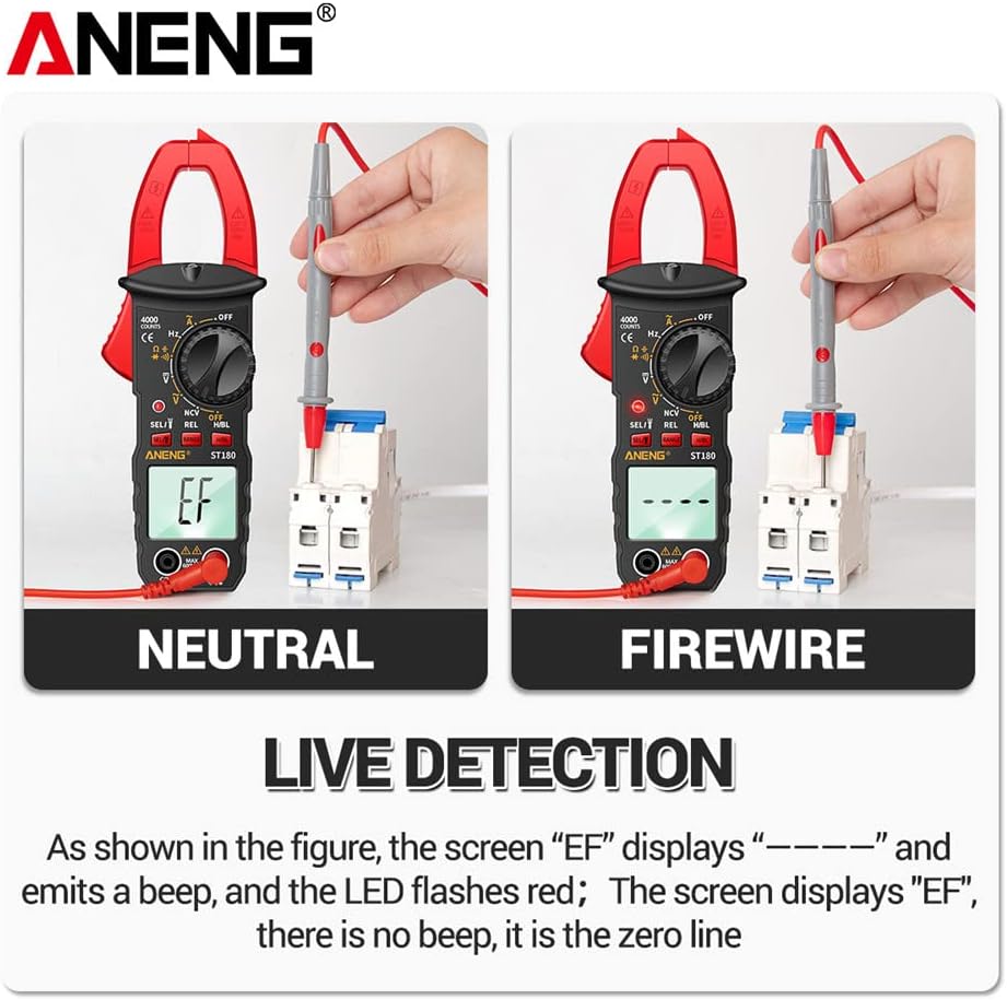 ST180 Clamp Meter Live Detection