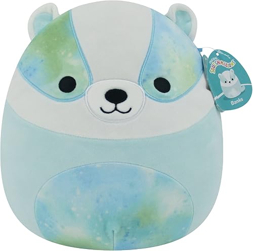 Squishmallows - Tejón azul Banks de 12 pulgadas - Peluche ultra suave de tamaño mediano, juguete oficial de Kelly