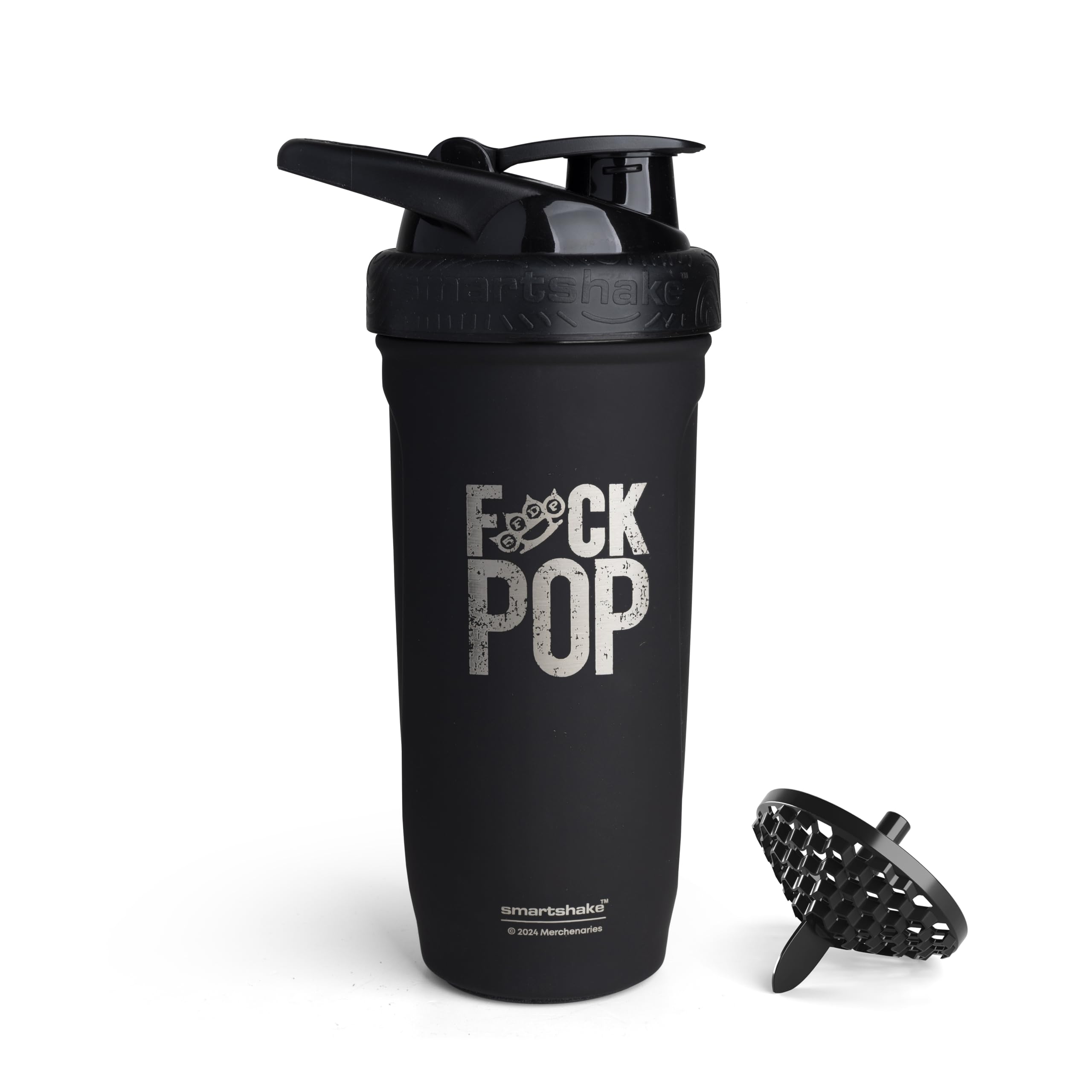 Shaker proteine Smartshake 900 ml pour la salle de sport gourde inox Five Finger Death Punch