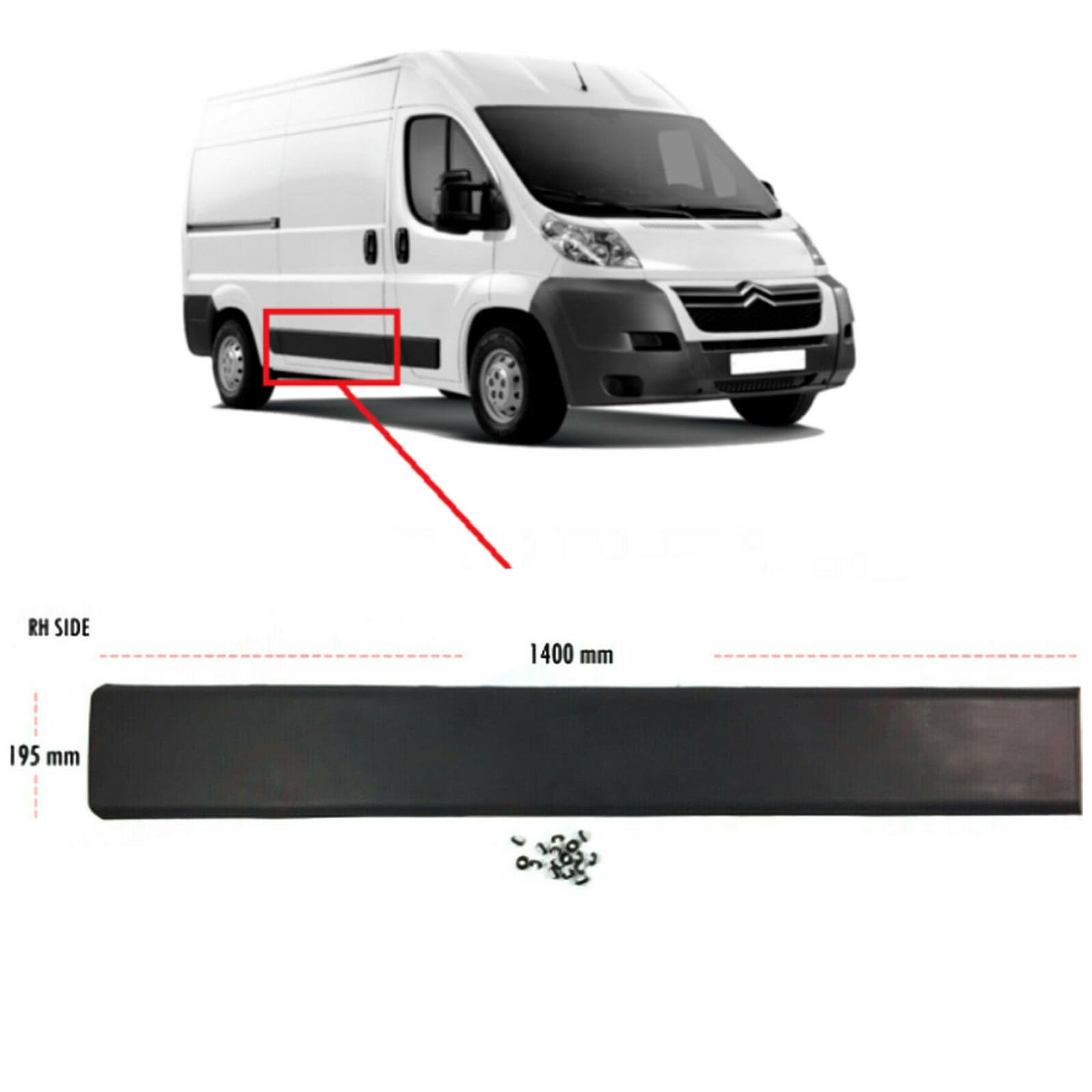 735422720 Left Handed Sliding Door Trim Strip : Amazon.de: Automotive 