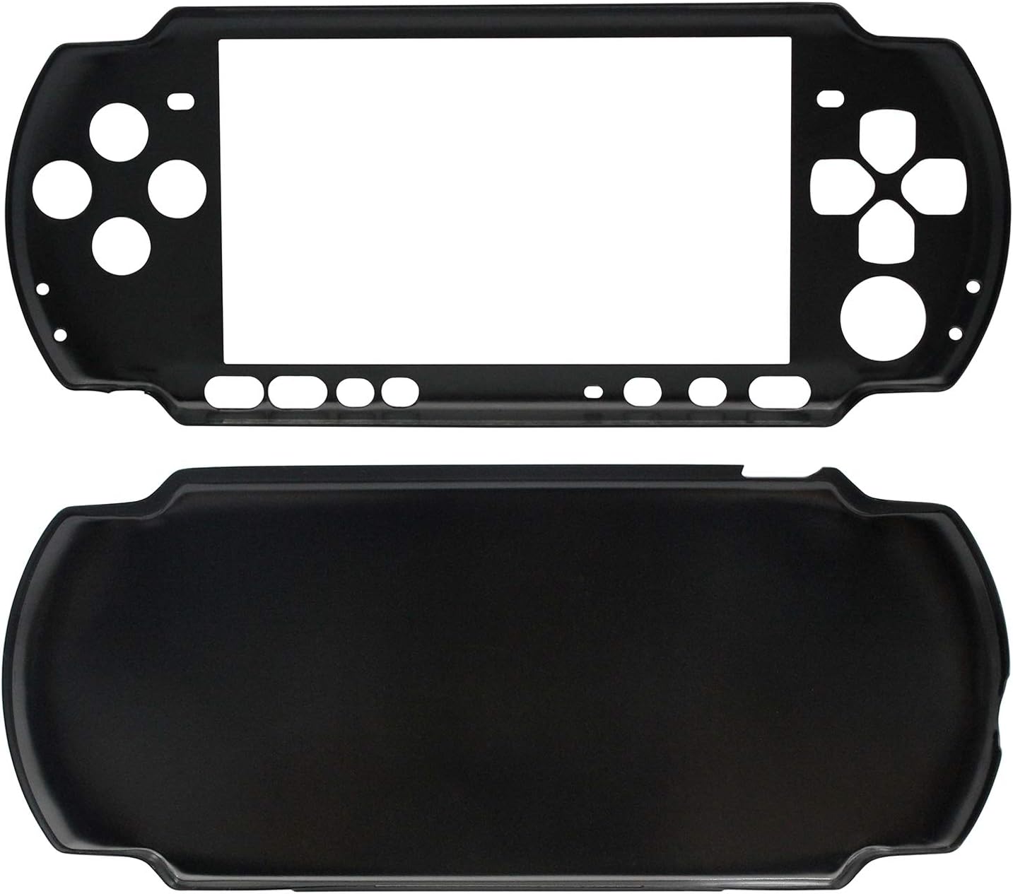 OSTENT Aluminum Hard Case Cover Shell Guard Protector Compatible for Sony PSP 3000 Slim Console Color Black