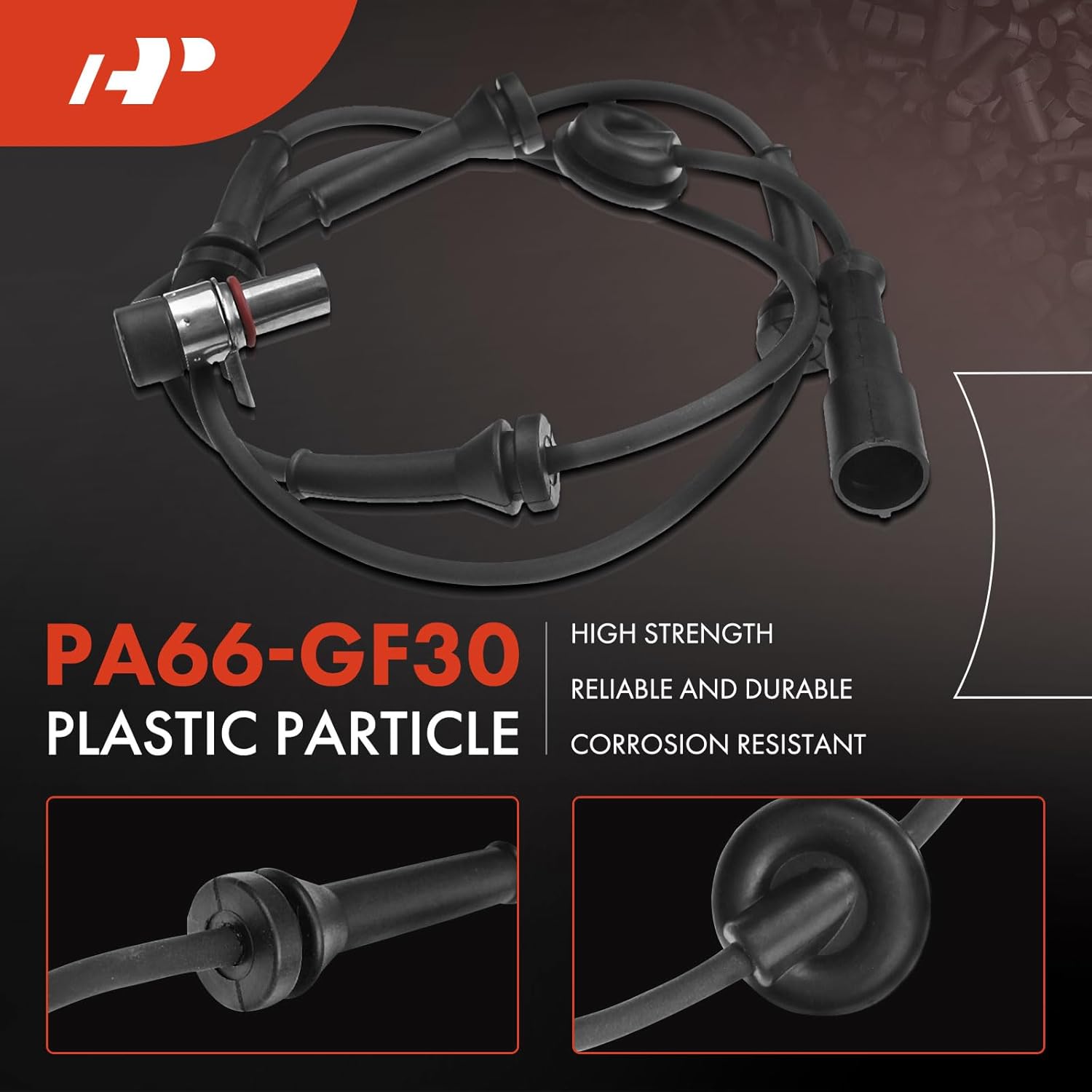 A-Premium Front Left and Right ABS Wheel Speed Sensor Compatible with Land Rover Models - Discovery 1999-2002 V8 4.0L, 2003-2004 V8 4.6L - Front Driver and Passenger Side, (2-PC Set)