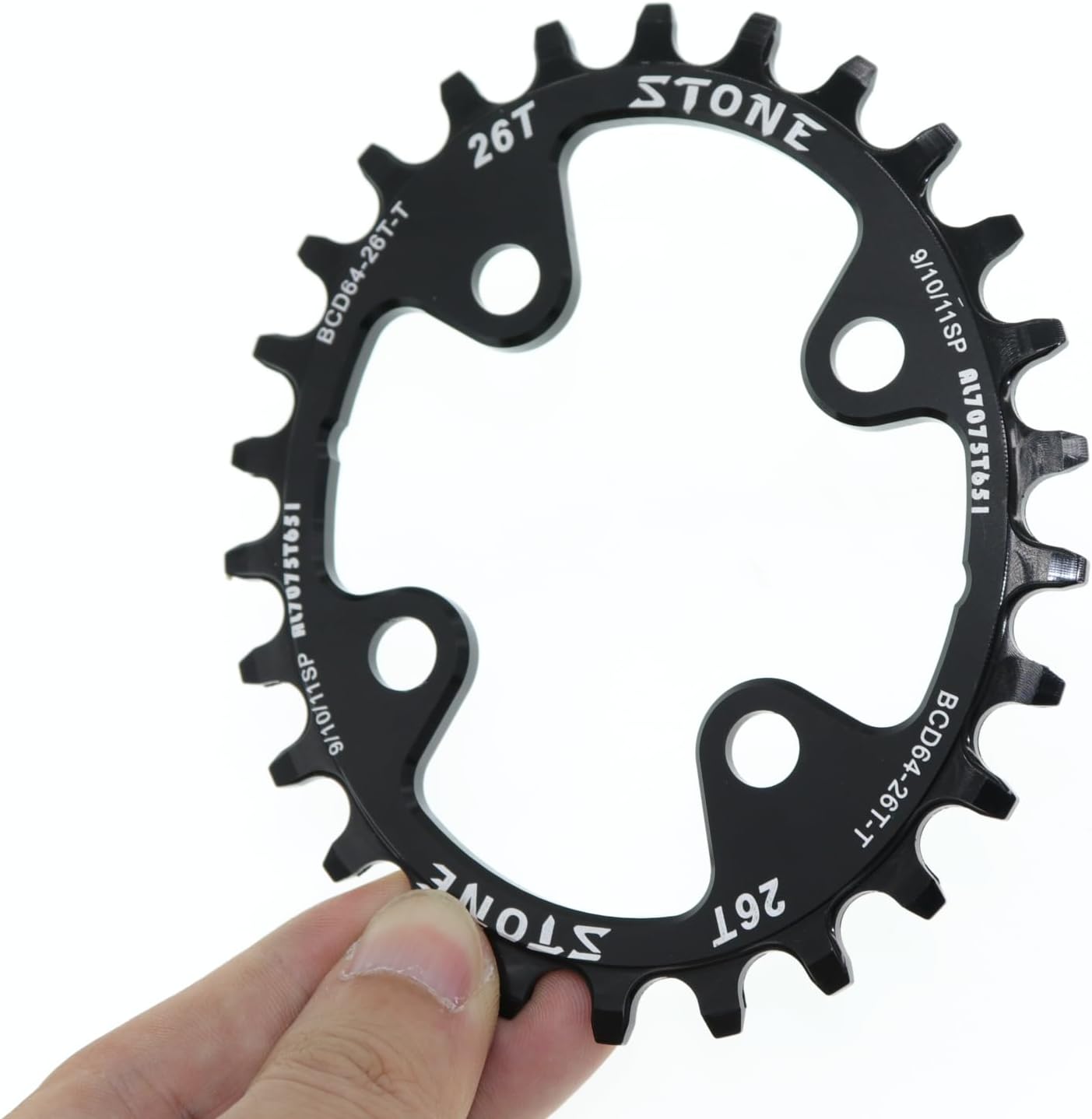 DJC Stone Chainring 64BCD Oval Round for Shimano XTM780 M785 BMX 22T 24t 26t 28T MTB Bike Replace Inner Chainwheel Tooth Plate