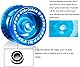 YOSTAR K1 Plus Reaktionsschnelles JoJo für Kinder Anfänger, Pro Yoyo Professionelles Kunststoff Yoyo mit Jo Jo Fall + Yo-Yo Handschuh + 12 Yoyo Schnüren (Kristallblau)