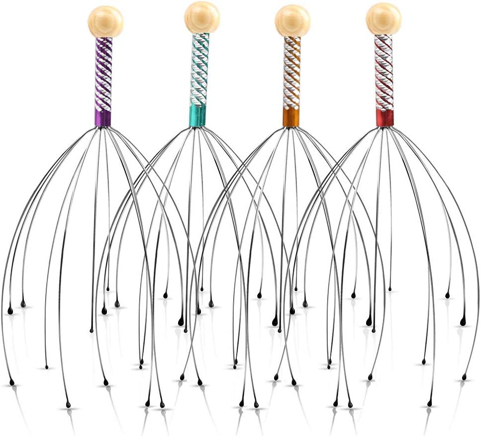 HAKACC Scalp Massagers Head Scratcher Set for Hair Stimulation Deep Relaxation : Health & Household