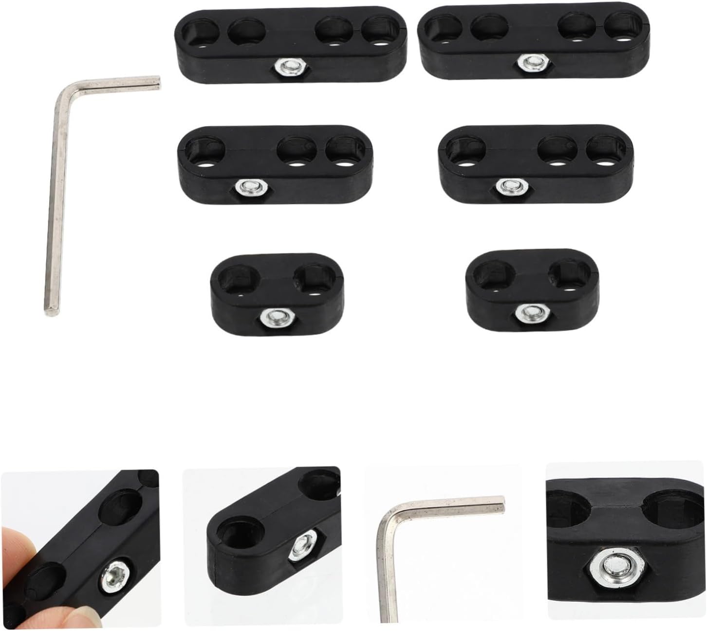 3sets Car Wire Divider Spark Wire Separators Wrench Easy to Use Prevent Cross Firing and Includes Dividers