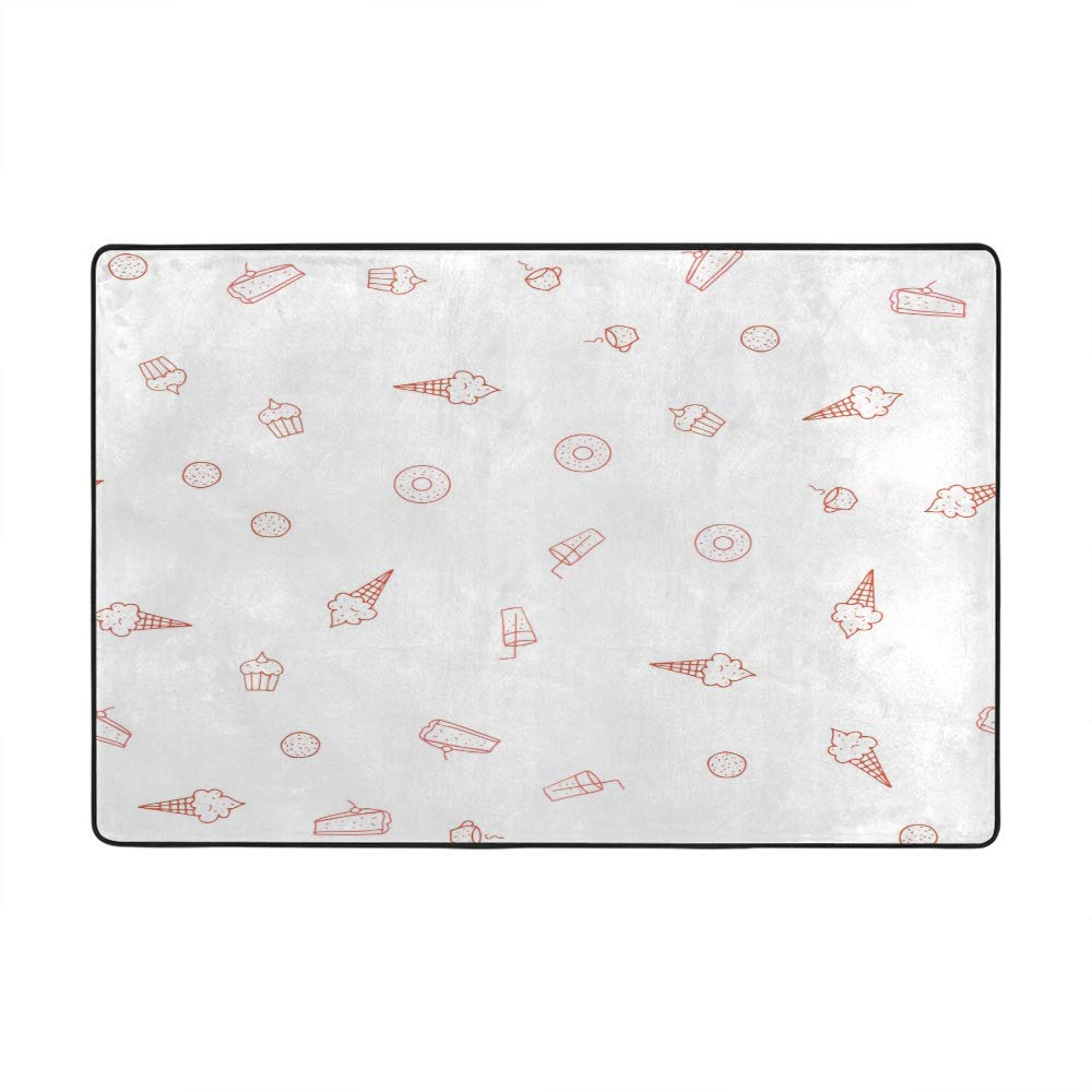 Tapis salon velours corail - Fini les sols froids avec ce grand tapis doux crème glacée