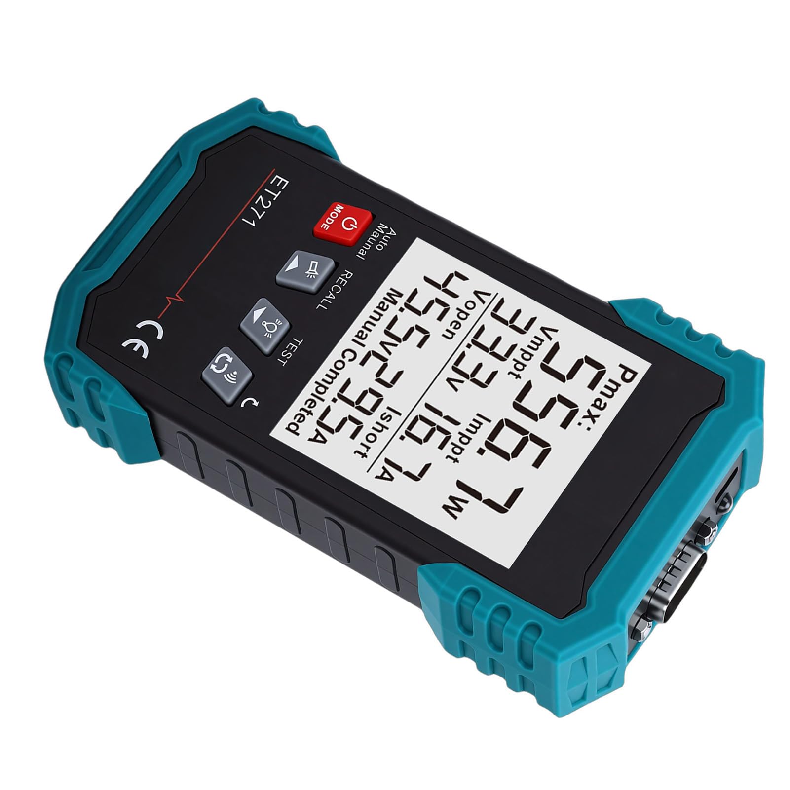 Cocoarm Tester per Pannelli Solari, Materiale ABS, Analizzatore di Moduli Fotovoltaici con Protezione da Sovratensione, LCD da 3,2 Pollici per Tecnici Che Misurano Energia Solare da 0 a 2000 W