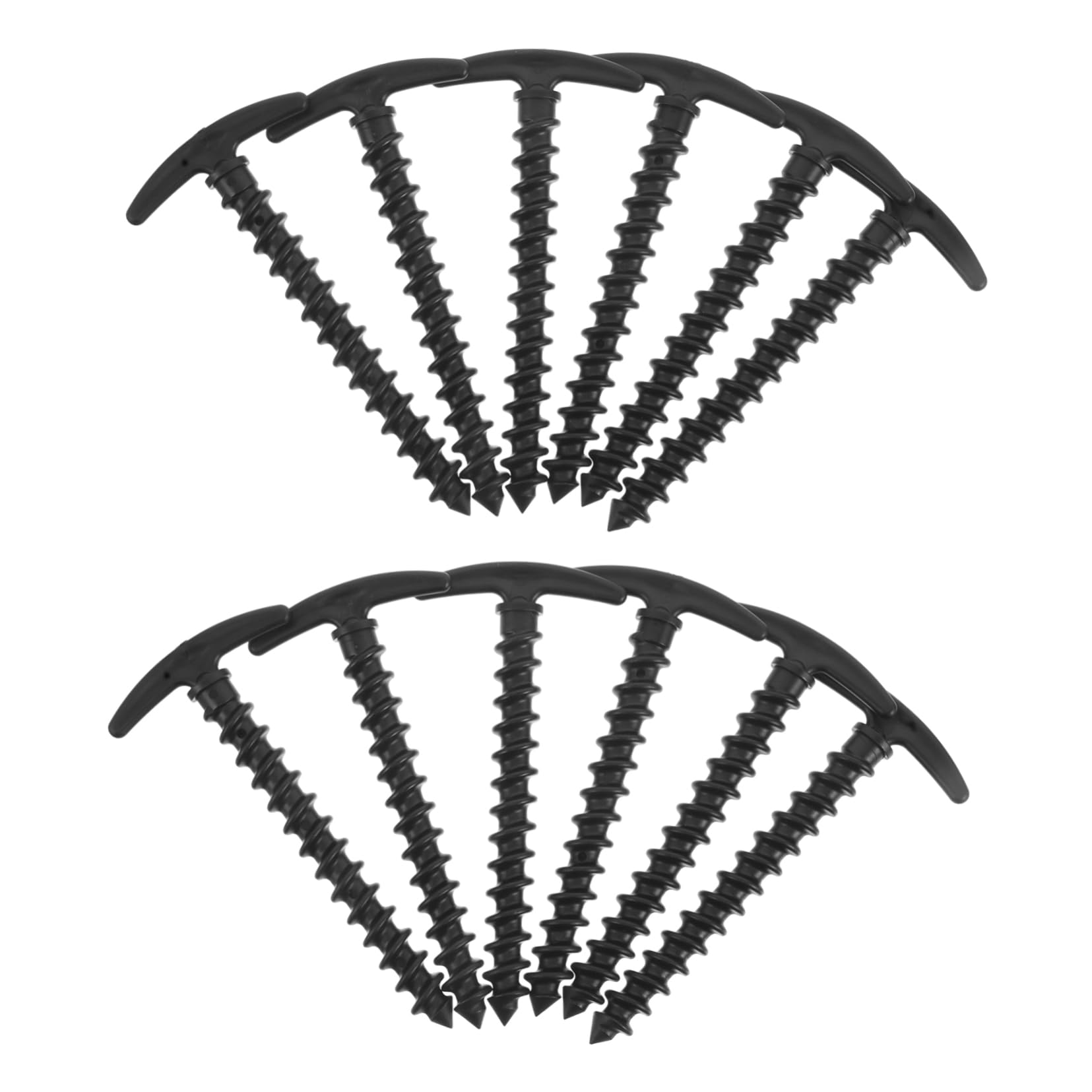 STOBAZA 10pcs High Strength Plastic Tent Pegs for Camping Rv Awnings Outdoor Activities Lightweight Ground Stakes for Hard Soft Surfaces for Versatile Use and Stability