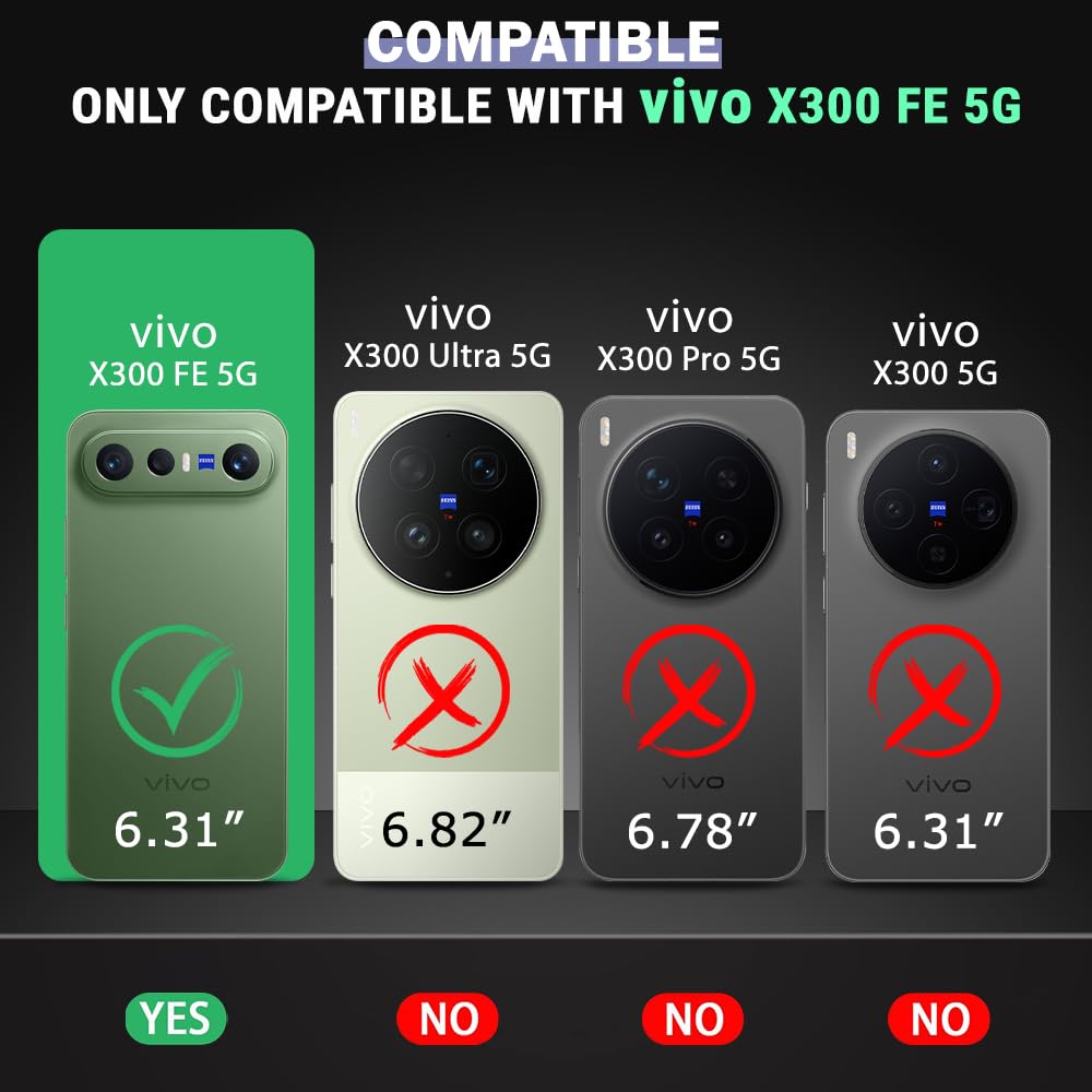 TheGiftKart Crystal Clear Back Cover Case for Vivo X300 FE 5G | 360 Degree Protection | Shock Proof Design | Transparent Back Cover Case for Vivo X300 FE 5G (PC & TPU, Transparent Bumper) — Amazon image 2