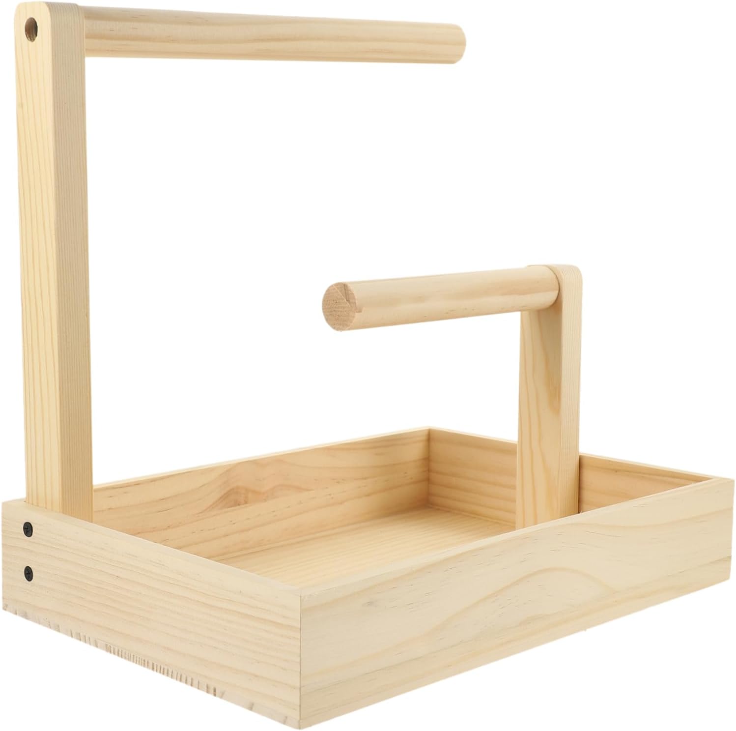 Unomor Wood Jewelry Display Stand with Tray for Jewelry and Watches