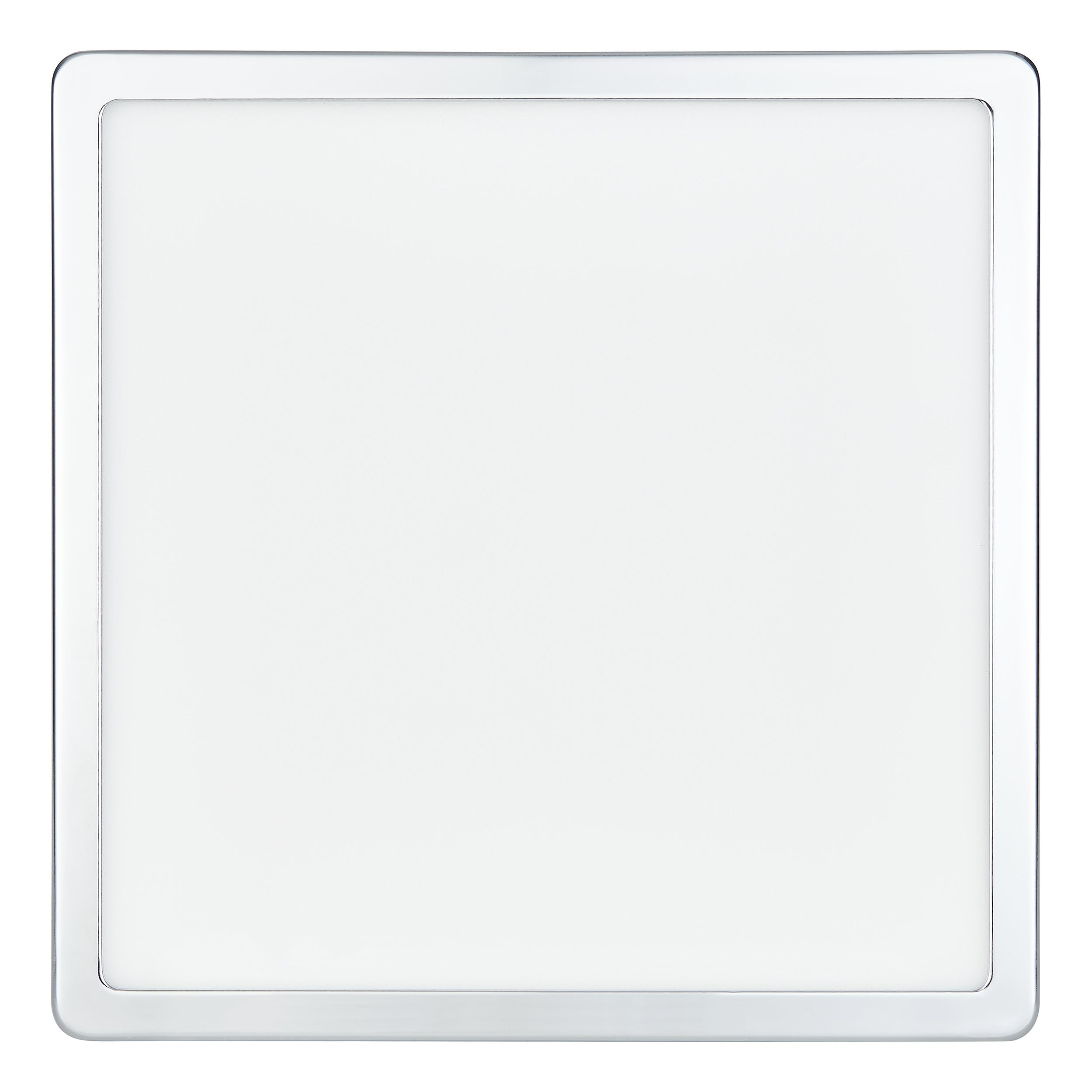 Eglo lámpara de techo LED Fueva 5, iluminación de superficie, luz de baño de metal cromado y superficie iluminada de plástico en blanco, L x A 28,5 cm, IP44