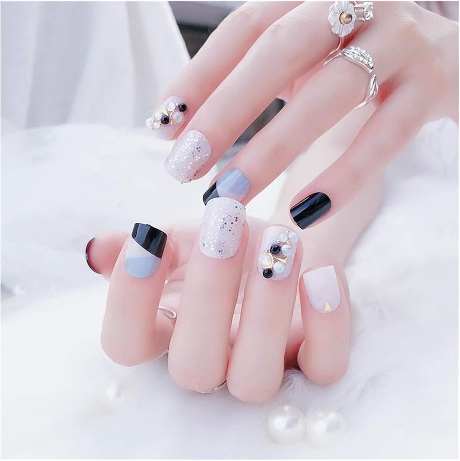 Dingguanghe 24個 箱の人工的な仕上げの偽のネイルプレスのネイル Dingguanghe 24個 箱の人工的な仕上げの偽のネイルプレスのネイル