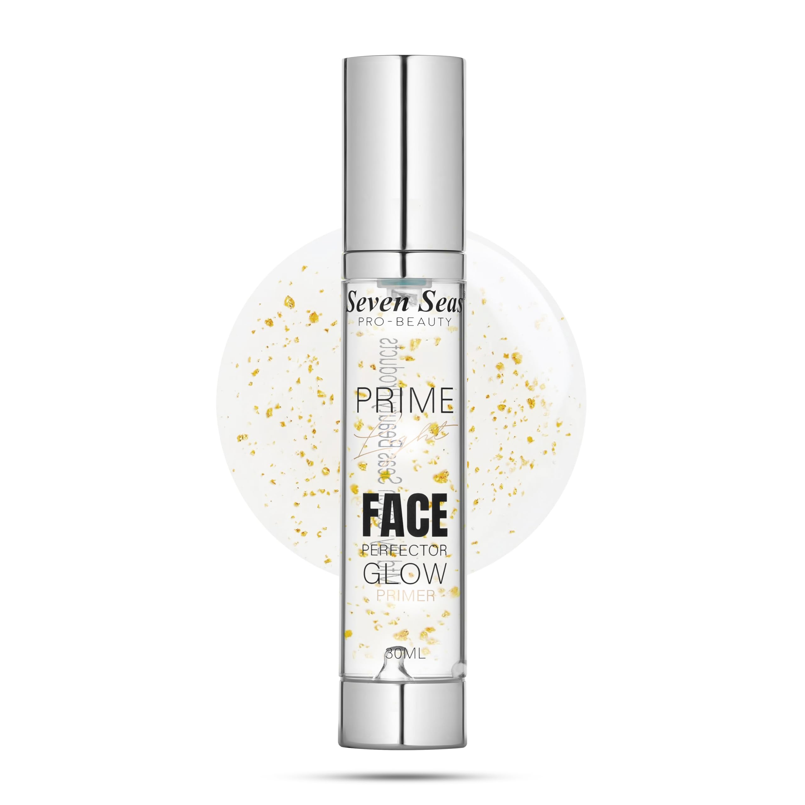 Seven Seas Prime Light Face Perfector Glow Primer Oils Absorbing, Moisturises and Smooths Skin Long lasting Matte + Poreless Finish- 30 ml (Transparent)-image-27