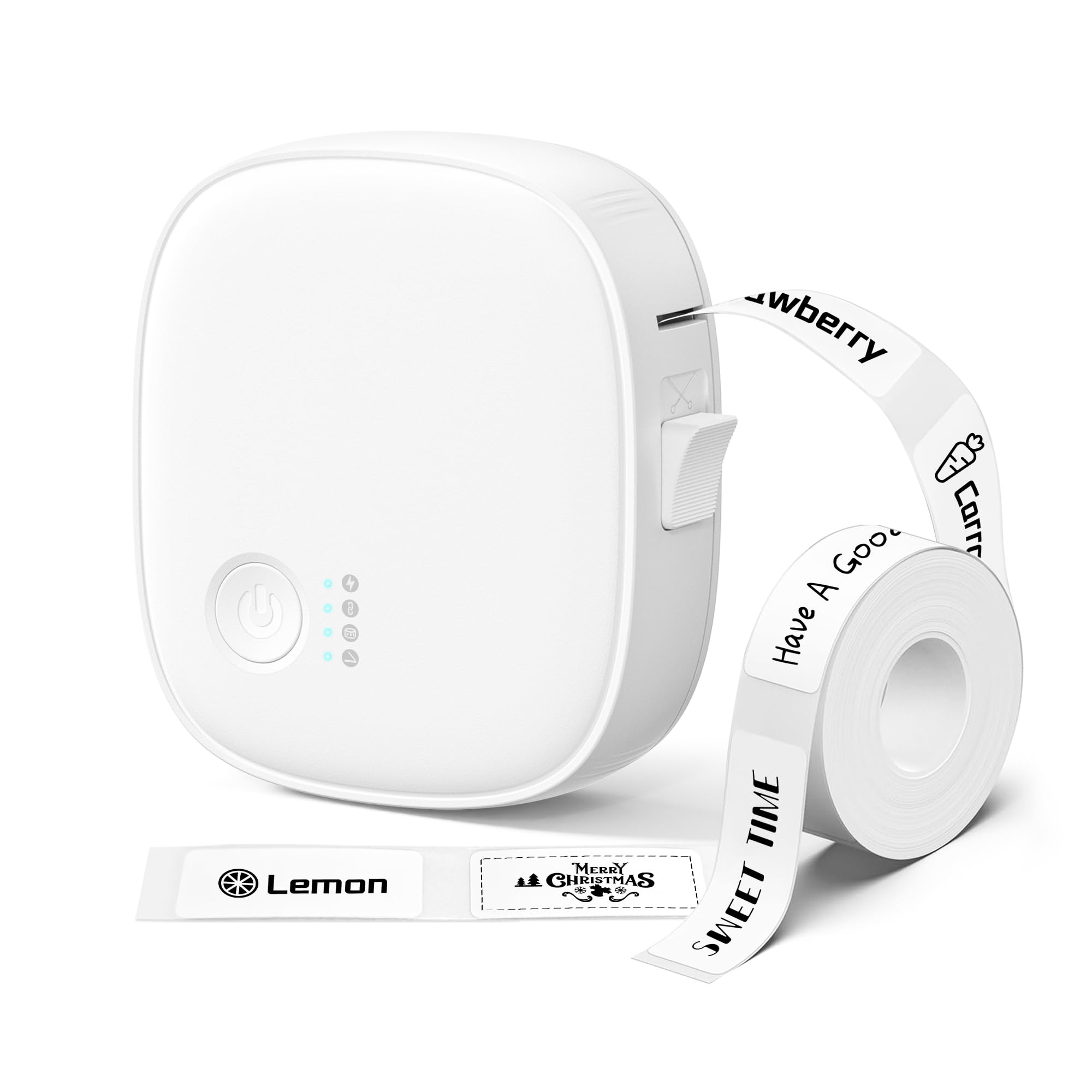 Mini Label Maker Machine with Tape AH-P05 Portable Bluetooth Mini Label Printer Wireless Thermal Label Maker Waterproof Rechargeable