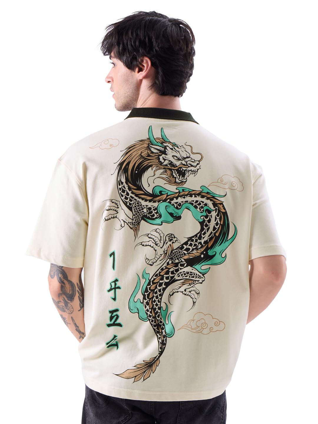 the souled store Original Furious Dragon Men Oversized Polos-picture-39