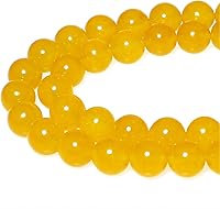 Vista 109 de MJDCB Natural Multicolor Volcanic Lava Stone Round Loose Stone Beads DIY for Jewelry Bracelet Making 15" (6mm, White)