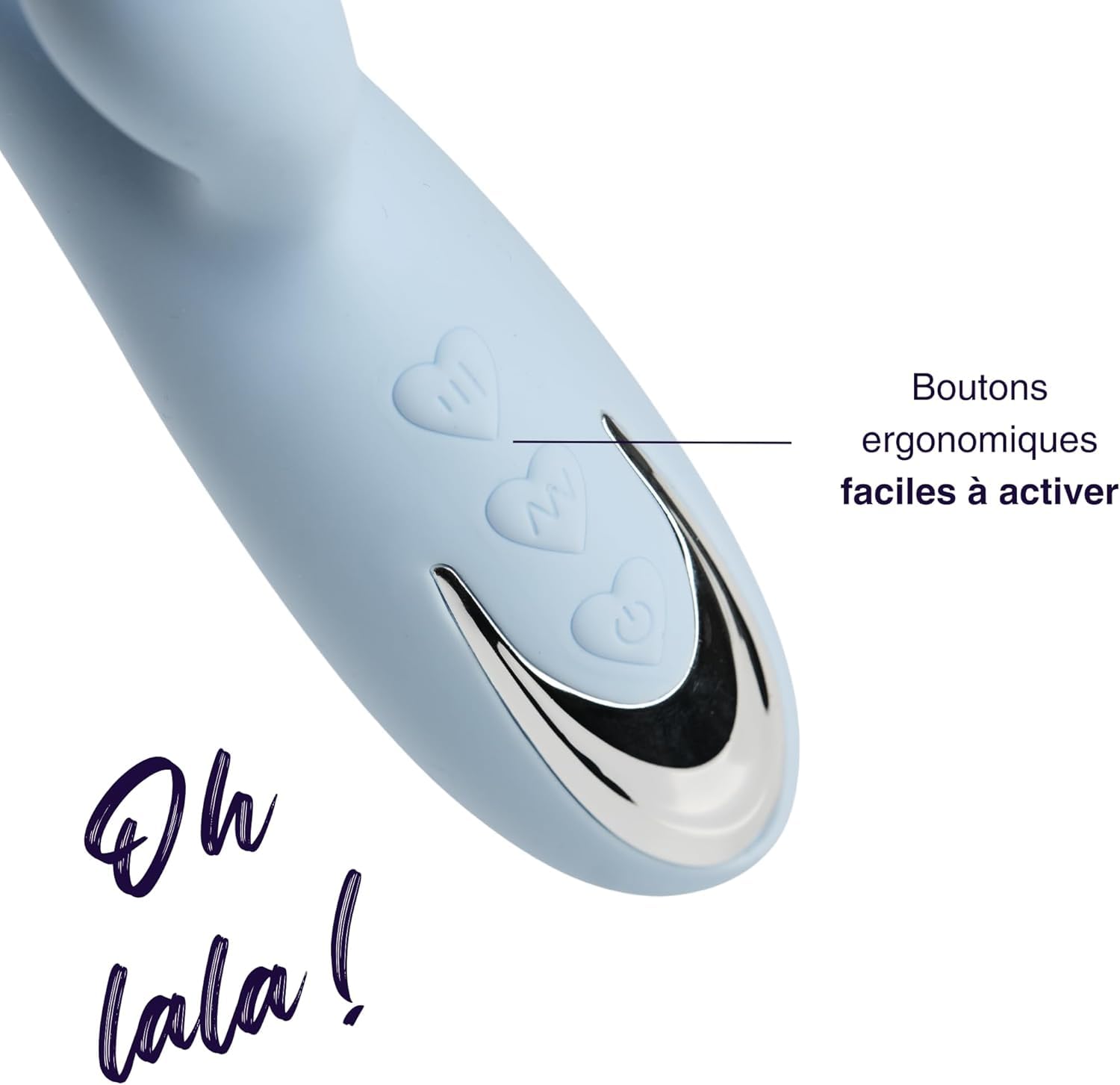 Mon Amour Vibromasseur Rabbit Bleu - Silicone 10 Modes Rechargeable