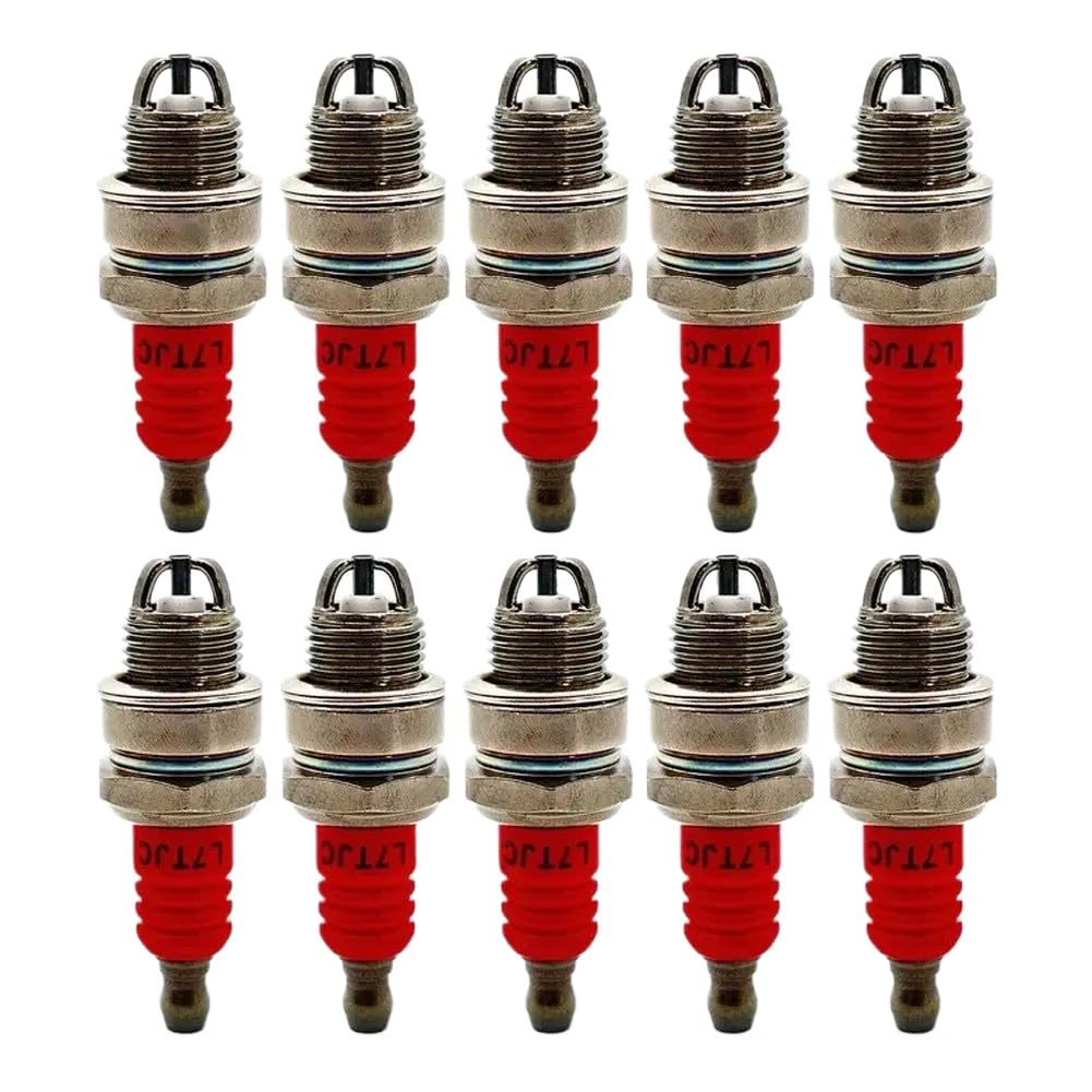 10 bujías L7TJC compatibles con motosierras de gasolina.