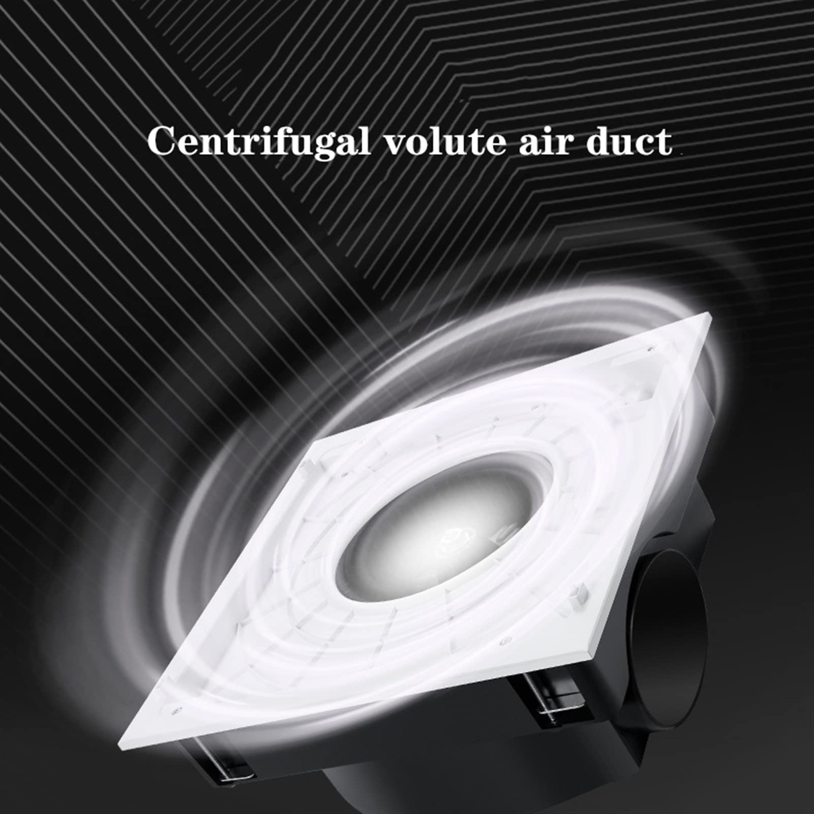 Extractor de Aire de 30 × 30 cm, Potente Ventilador de Techo Universal, Ventilador de Techo silencioso para baño Comercial, Ventilador de Techo silencioso, Ventilador de Escape de 40 W
