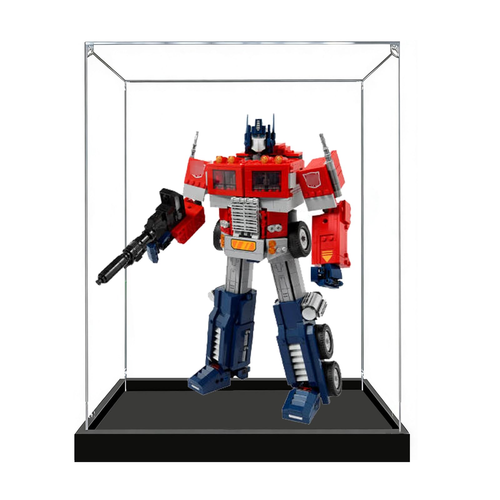 Akrylowa witryna kompatybilna z modelem robota Lego 10302, pyłoszczelne, przezroczyste pudełko do przechowywania, pudełko ekspozycyjne kompatybilne z zamkiem 10302 (model nie jest dołączony) (2 mm)